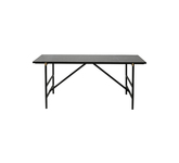 M-Design Marmor Tisch mit schwarz/weißer Platte, 180 x 91cm