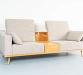 Brühl 2-Sitzer Sofa und Sessel Deep Space,  mit Tischcontainer 