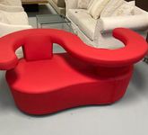 Brühl Sofa - Double Chair Big Arm, L 164cm, Stoffbezug: rot